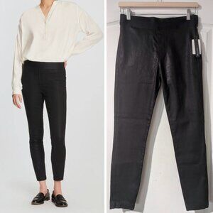 J Brand | Dellah High Rise Black Denim Legging In Fearful